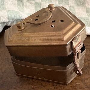 Vintage Brass Cricket Box
